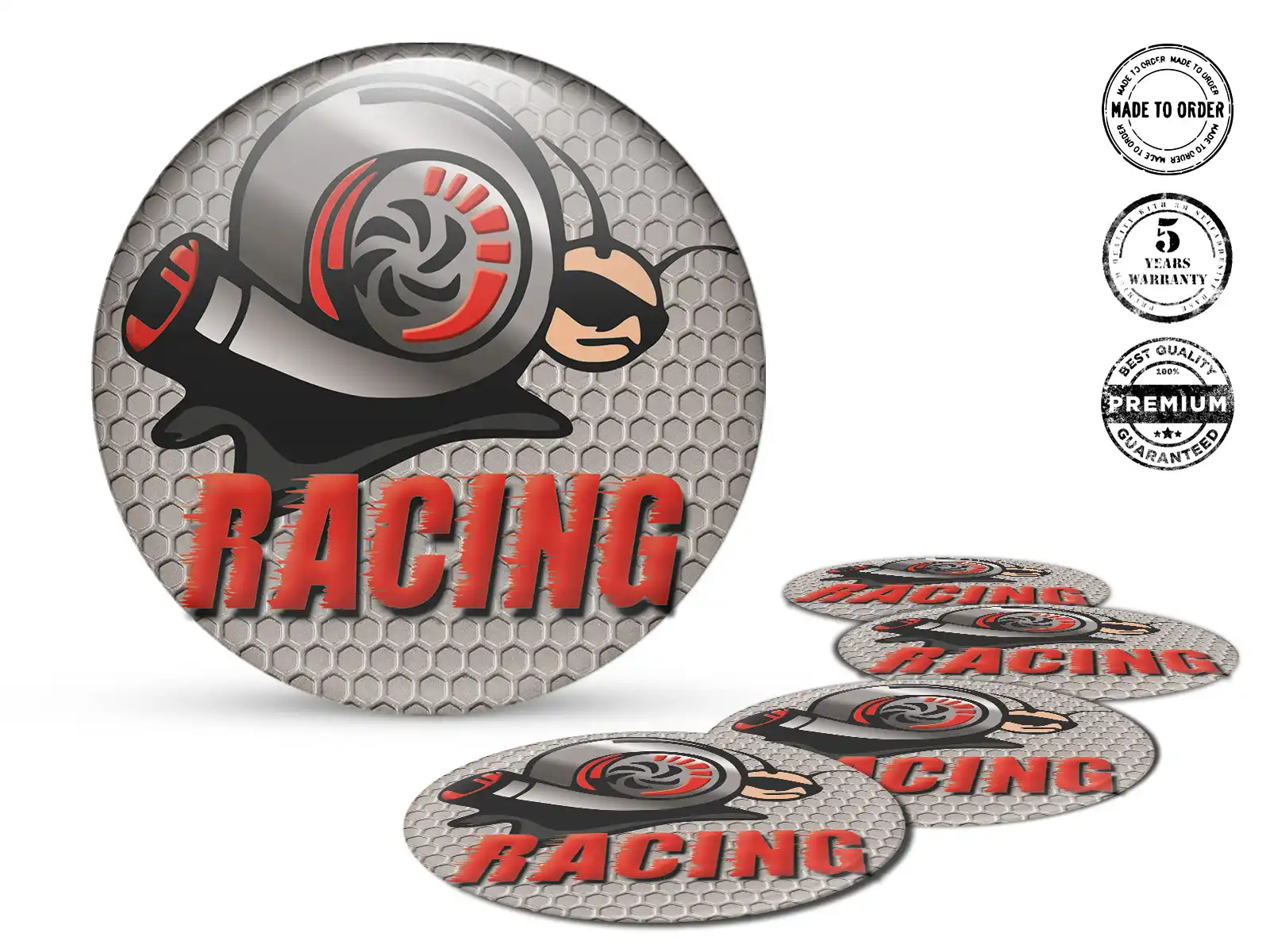 Pegatina Silicona Diseño Impulso Racing Dinámico
